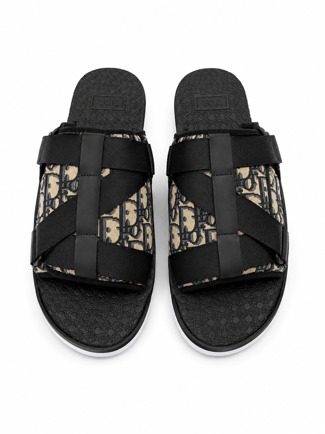 Dior Alpha Sandal Beige Black